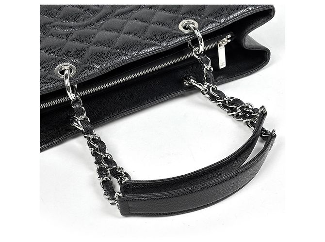 Borsa Tote Chanel Coco Mark Chain Nero - vista 5