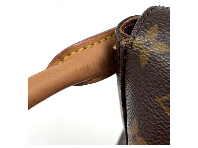 Borsa a tracolla Louis Vuitton Mini Looping Marrone - vista 4