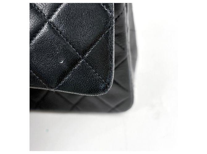 Borsa a tracolla Chanel Matelassé Coco Mark in pelle nera Nero - vista 5