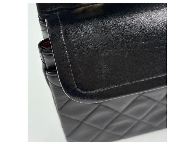 Borsa a tracolla Chanel Matelassé Coco Mark in pelle nera Nero - vista 7