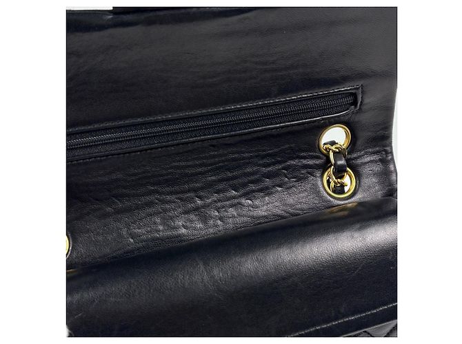 Borsa a tracolla Chanel Matelassé Coco Mark in pelle nera Nero - vista 8