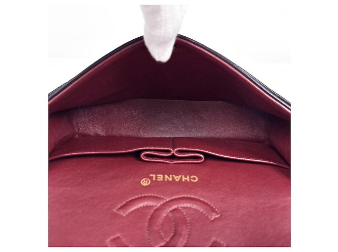 Borsa a tracolla Chanel Matelassé Coco Mark in pelle nera Nero - vista 9