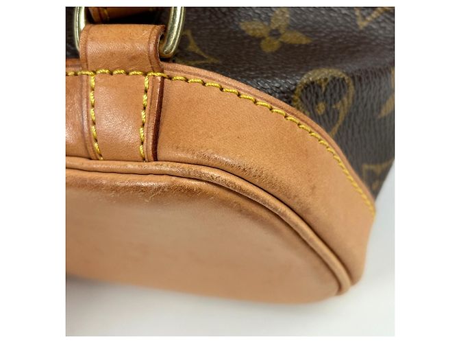 Zaino Louis Vuitton Mini Montsouris Marrone - vista 4