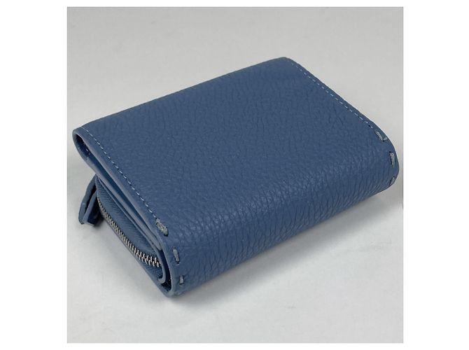 Cartera tri-fold Fendi Peekaboo Micro Selleria Azul - vista 2