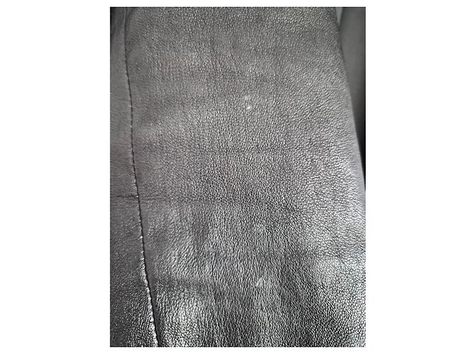 Ventcouvert schwarzes Lammleder-Kleid - Ansicht 9