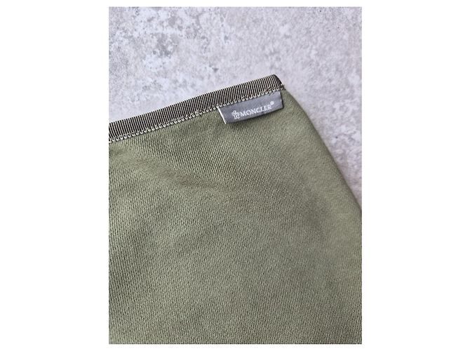Minigonna cargo bicolore Moncler verde - vista 6