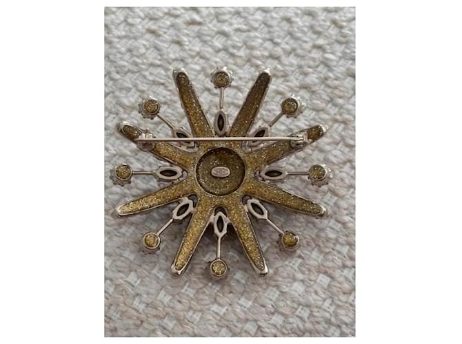 Spilla a Stella Chanel con Cristalli Bianco Blu Silver hardware - vista 3