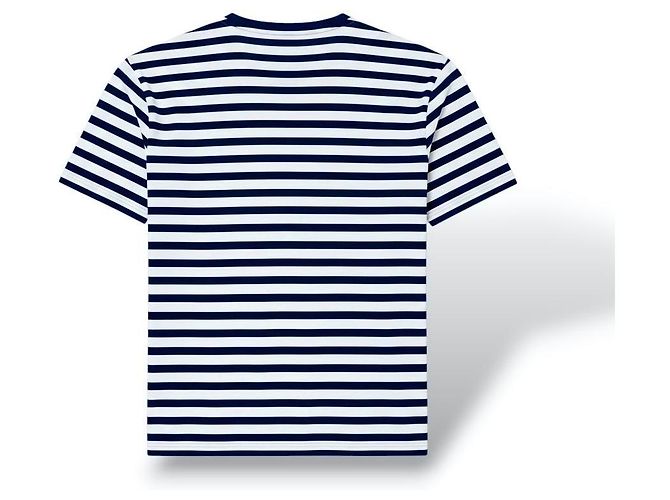 Loewe Camiseta a rayas con logo Blanco Azul oscuro - vista 5