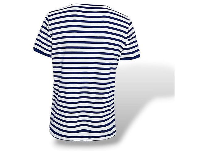 Loewe Camiseta a rayas con logo Blanco Azul oscuro - vista 8
