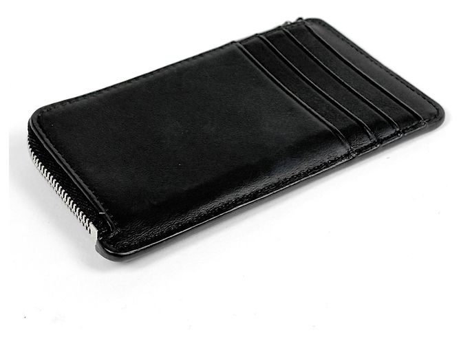 Loewe Kartenetui aus schwarzem Leder - Ansicht 2