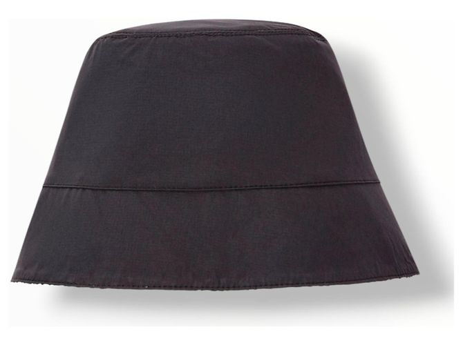 Loewe Cappello Bucket Reversibile Anagram Nero Beige - vista 4
