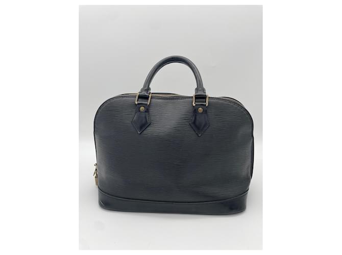 Louis Vuitton Alma PM in pelle Epi nera Nero - vista 2