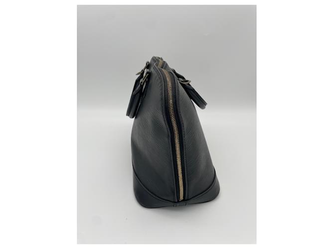 Louis Vuitton Alma PM in pelle Epi nera Nero - vista 3