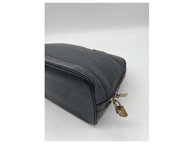 Louis Vuitton Alma PM in pelle Epi nera Nero - vista 9