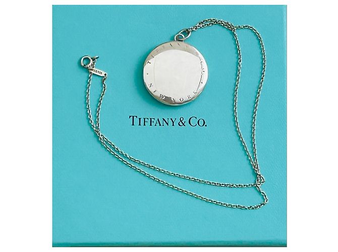 Tiffany & Co. Collana con Medaglione Rotondo in Argento Sterling Silver hardware - vista 5
