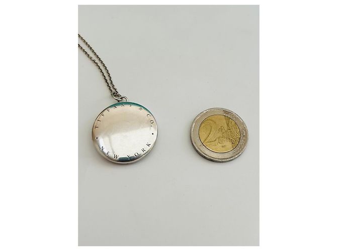 Tiffany & Co. Collana con Medaglione Rotondo in Argento Sterling Silver hardware - vista 9
