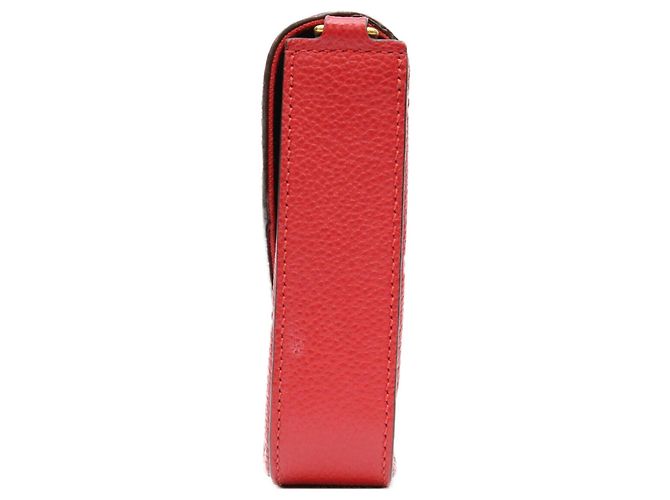 Borsa a tracolla Louis Vuitton Monogram Empreinte Cerise Pochette Felicie Rosso Fuschia - vista 2