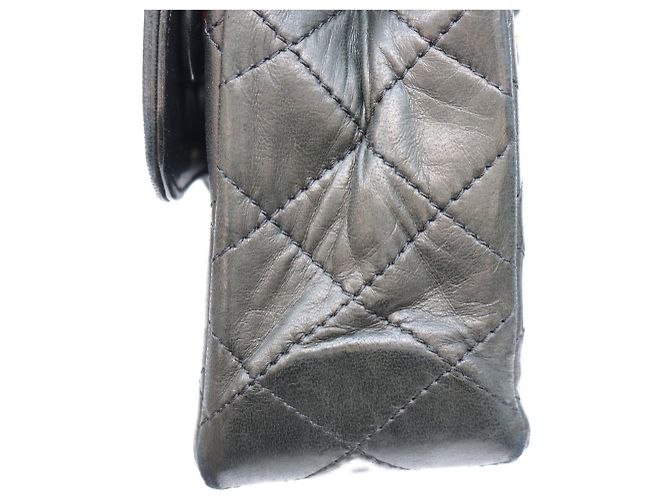 Sac à épaule Chanel Lambskin Paris Limited Edition Double Flap Matelassé Noir - vue 11