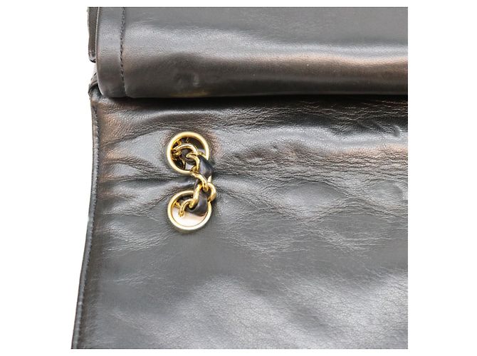 Sac à épaule Chanel Lambskin Paris Limited Edition Double Flap Matelassé Noir - vue 12
