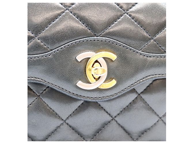 Sac à épaule Chanel Lambskin Paris Limited Edition Double Flap Matelassé Noir - vue 7