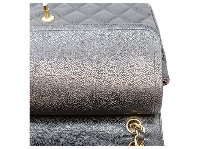 Timeless Borsa a tracolla Chanel in pelle caviar nera Nero - vista 10