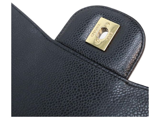 Timeless Borsa a tracolla Chanel in pelle caviar nera Nero - vista 11
