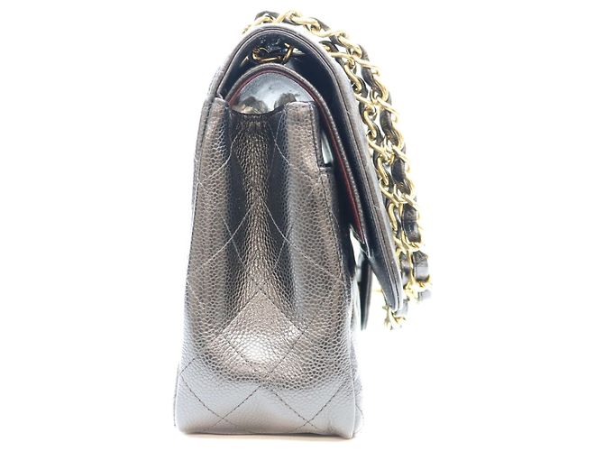 Timeless Borsa a tracolla Chanel in pelle caviar nera Nero - vista 4