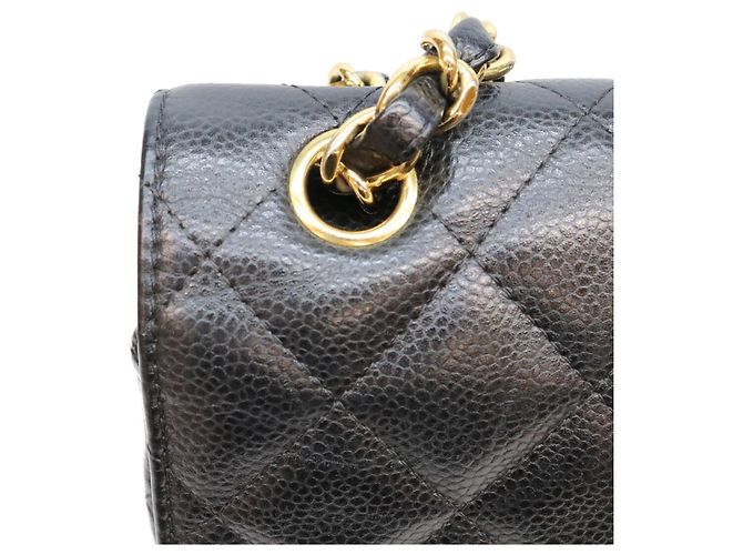 Timeless Borsa a tracolla Chanel in pelle caviar nera Nero - vista 7