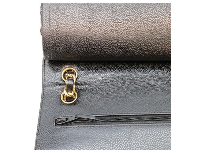 Timeless Borsa a tracolla Chanel in pelle caviar nera Nero - vista 9