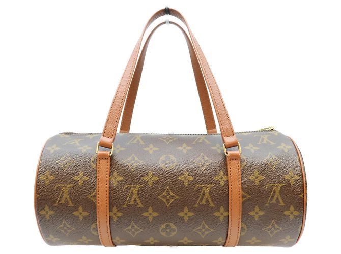 Borsa Louis Vuitton Monogram Papillon 30 Marrone - vista 3