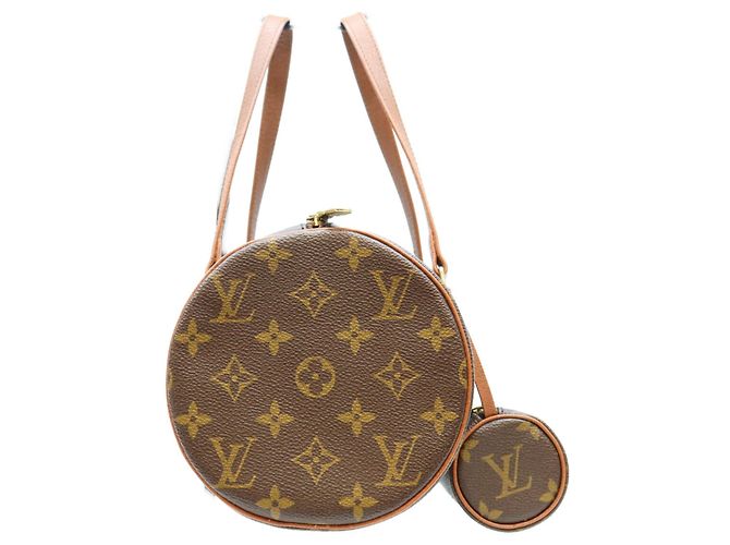 Borsa Louis Vuitton Monogram Papillon 30 Marrone - vista 4