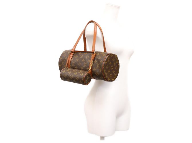 Borsa a mano Louis Vuitton Monogram Papillon 30 Marrone - vista 14