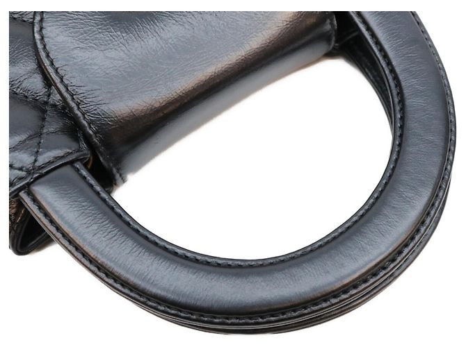 Timeless Borsa a tracolla mini Chanel AS4416 in pelle di vitello matelassé Nero - vista 8