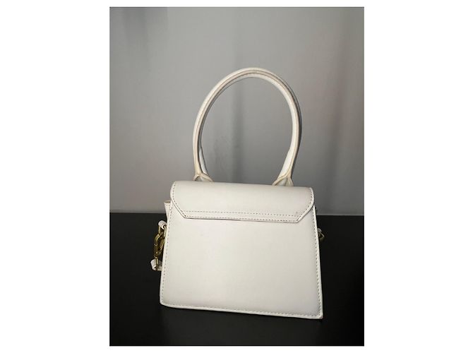 Jacquemus Le Chiquito Borsa in Pelle Bianco - vista 2