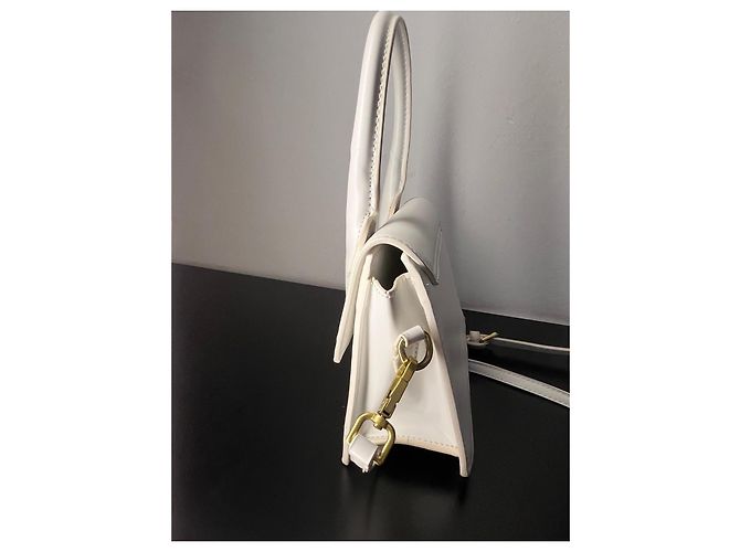 Jacquemus Le Chiquito Borsa in Pelle Bianco - vista 5