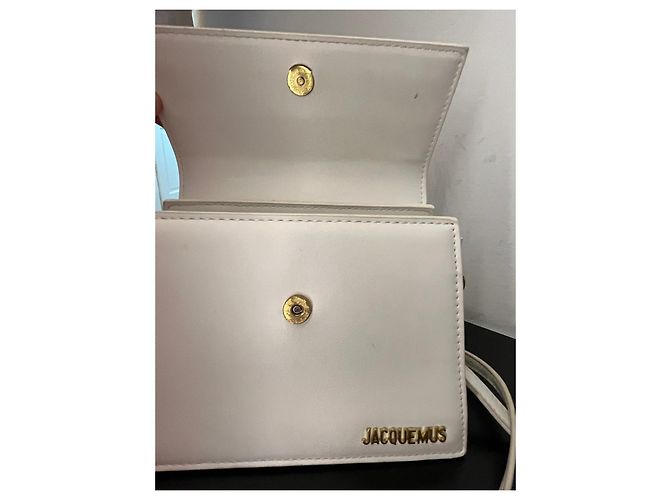 Jacquemus Le Chiquito Borsa in Pelle Bianco - vista 6
