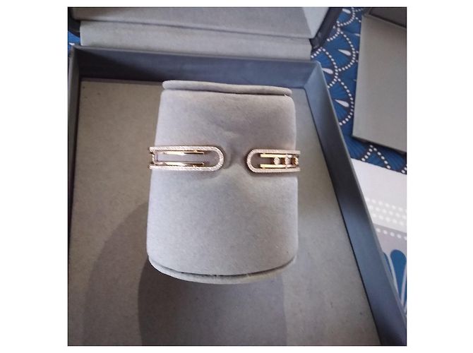 Messika Move Uno Bracciale in Oro Rosa e Diamanti D'oro - vista 17