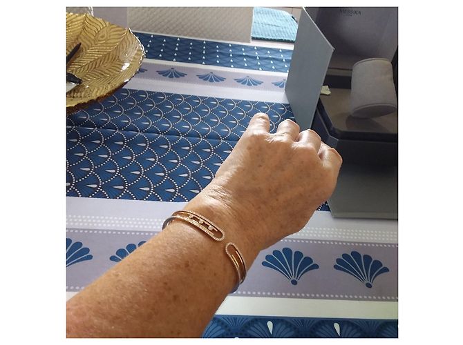 Messika Move Uno Bracciale in Oro Rosa e Diamanti D'oro - vista 18