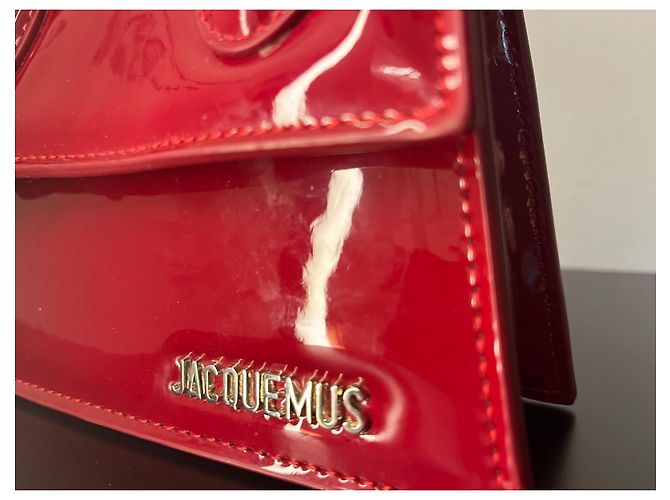 Jacquemus Le Chiquito Lackleder Handtasche Rot - Ansicht 5