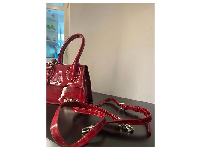 Jacquemus Le Chiquito Lackleder Handtasche Rot - Ansicht 6