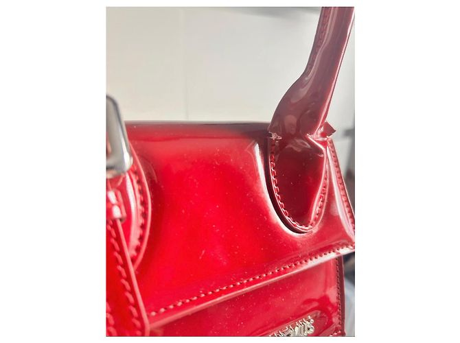Jacquemus Le Chiquito Lackleder Handtasche Rot - Ansicht 9