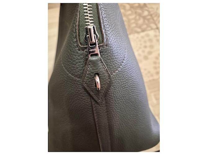 Hermès Bolide 45 Borsa da Viaggio Pelle Nera Nero - vista 2