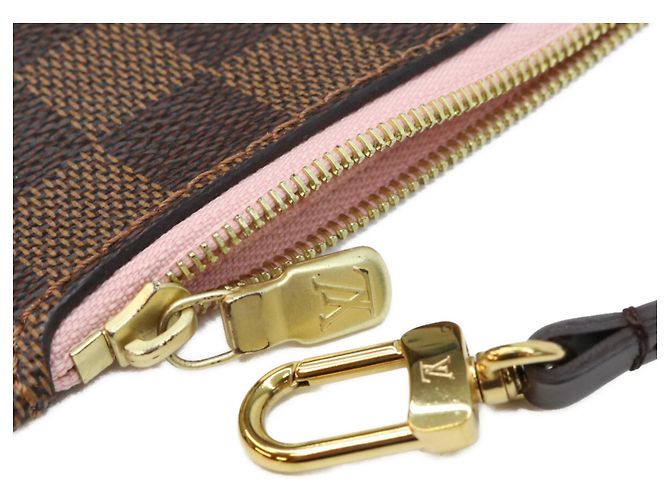 Borsa Tote Louis Vuitton Damier Neverfull MM Marrone - vista 10