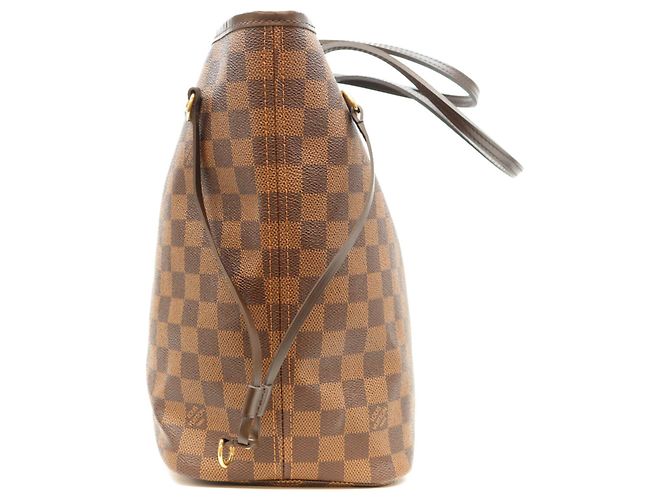Borsa Tote Louis Vuitton Damier Neverfull MM Marrone - vista 2
