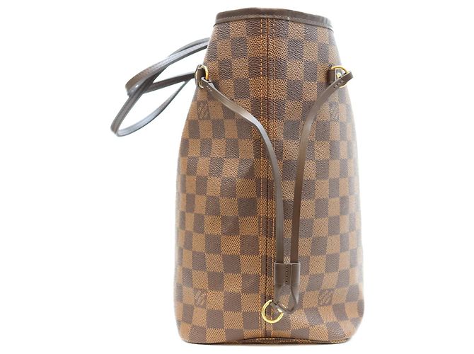 Borsa Tote Louis Vuitton Damier Neverfull MM Marrone - vista 4