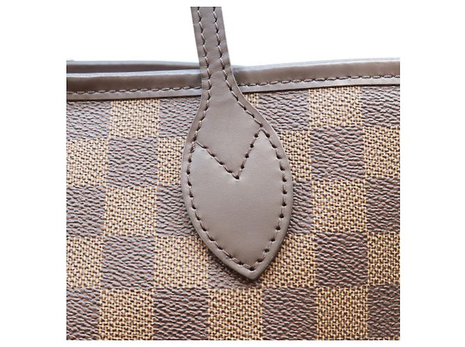 Borsa Tote Louis Vuitton Damier Neverfull MM Marrone - vista 6