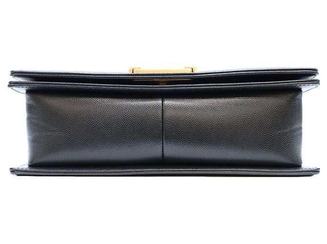 Borsa a tracolla Chanel Boy Caviar Nero - vista 5