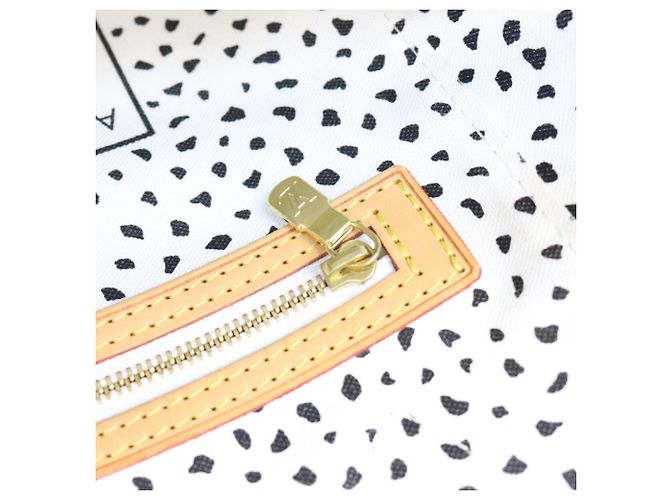 Borsa Tote Louis Vuitton x Yayoi Kusama Monogram Wave Neverfull MM Marrone Bianco - vista 12