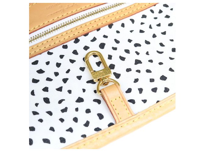 Borsa Tote Louis Vuitton x Yayoi Kusama Monogram Wave Neverfull MM Marrone Bianco - vista 13
