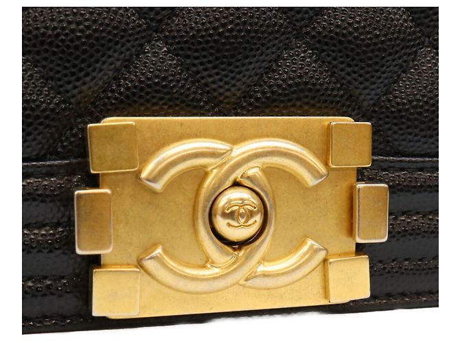 Borsa a tracolla Chanel Boy in nero - vista 6